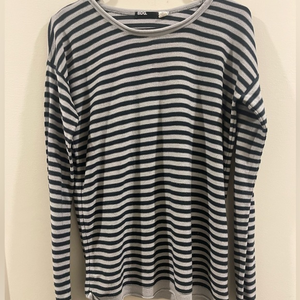 Urban Outfitters UO BDG Gray‎ & Black Stripe Long Sleeve Knit Women’s Sz M